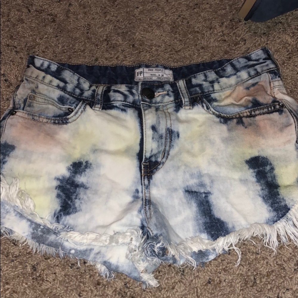 Free people jean shorts